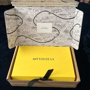 Mytheresa Yellow Box with Black Ribbon